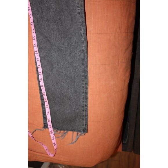 Madewell The Perfect Vintage STraoght Jeans Women Size 24 in black Ash - Picture 8 of 16